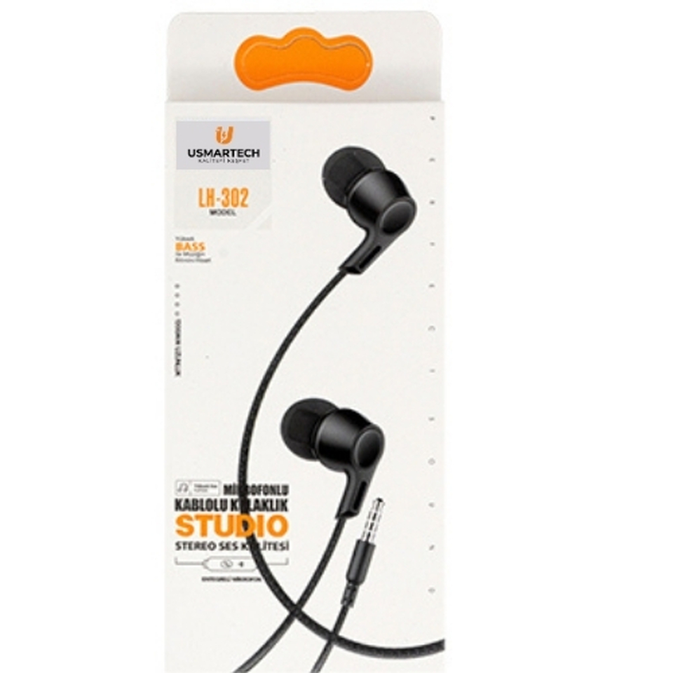 UsmarTech Studio Stereo Mikrofonlu Kablolu Kulaklık LH-302